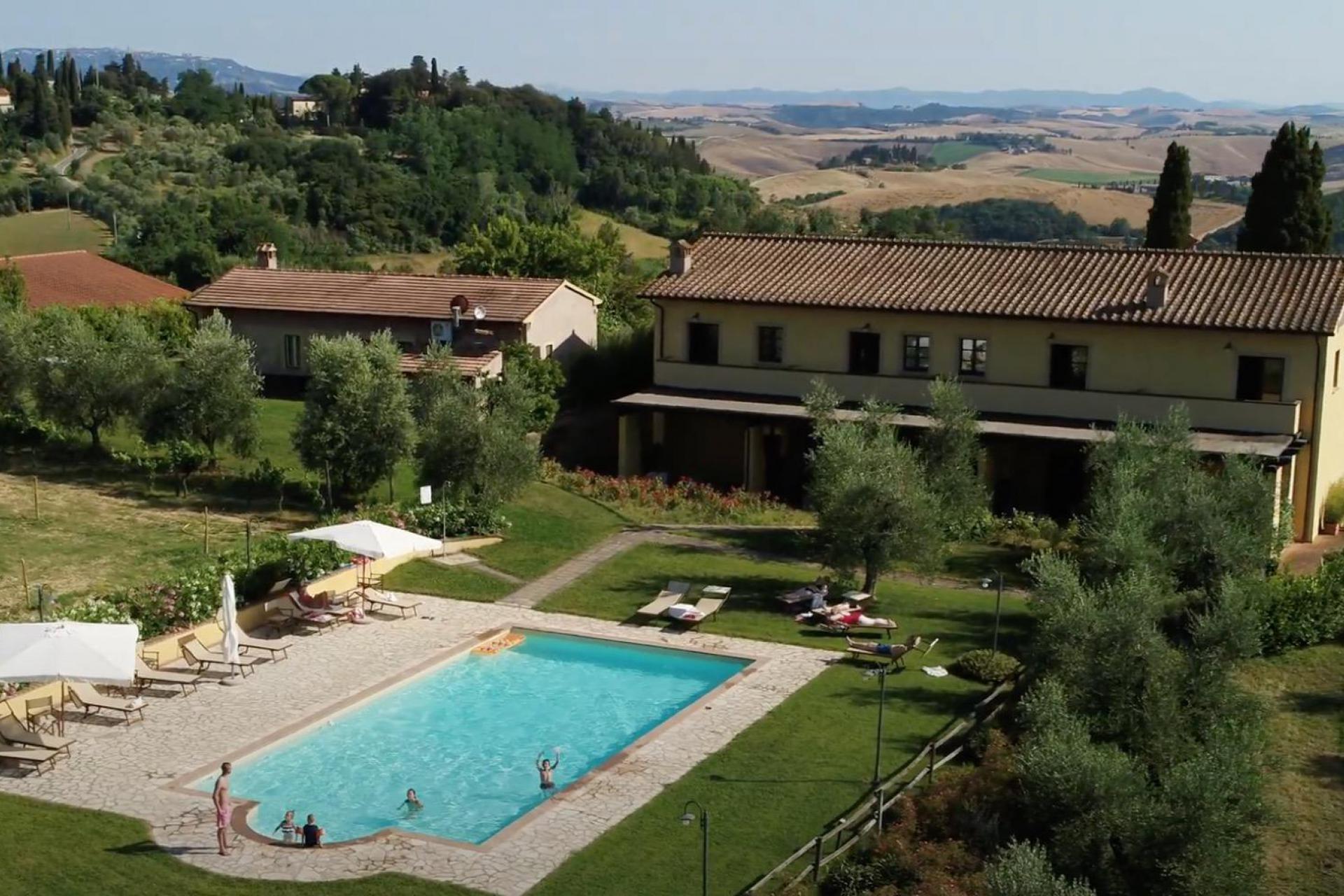 Quiet agriturismo in Tuscany between vineyards