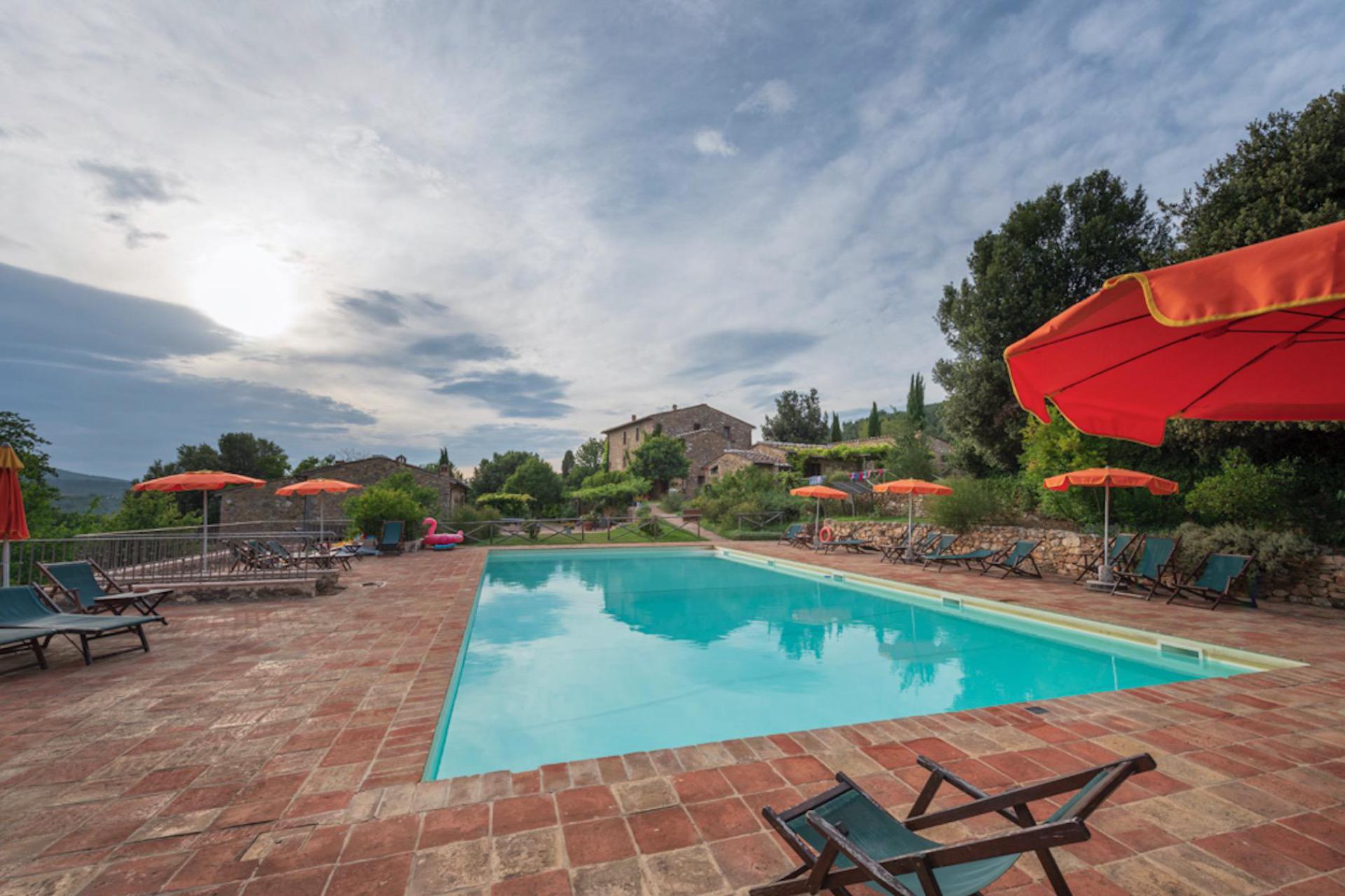 Restored medieval fortress in the heart of Tuscany