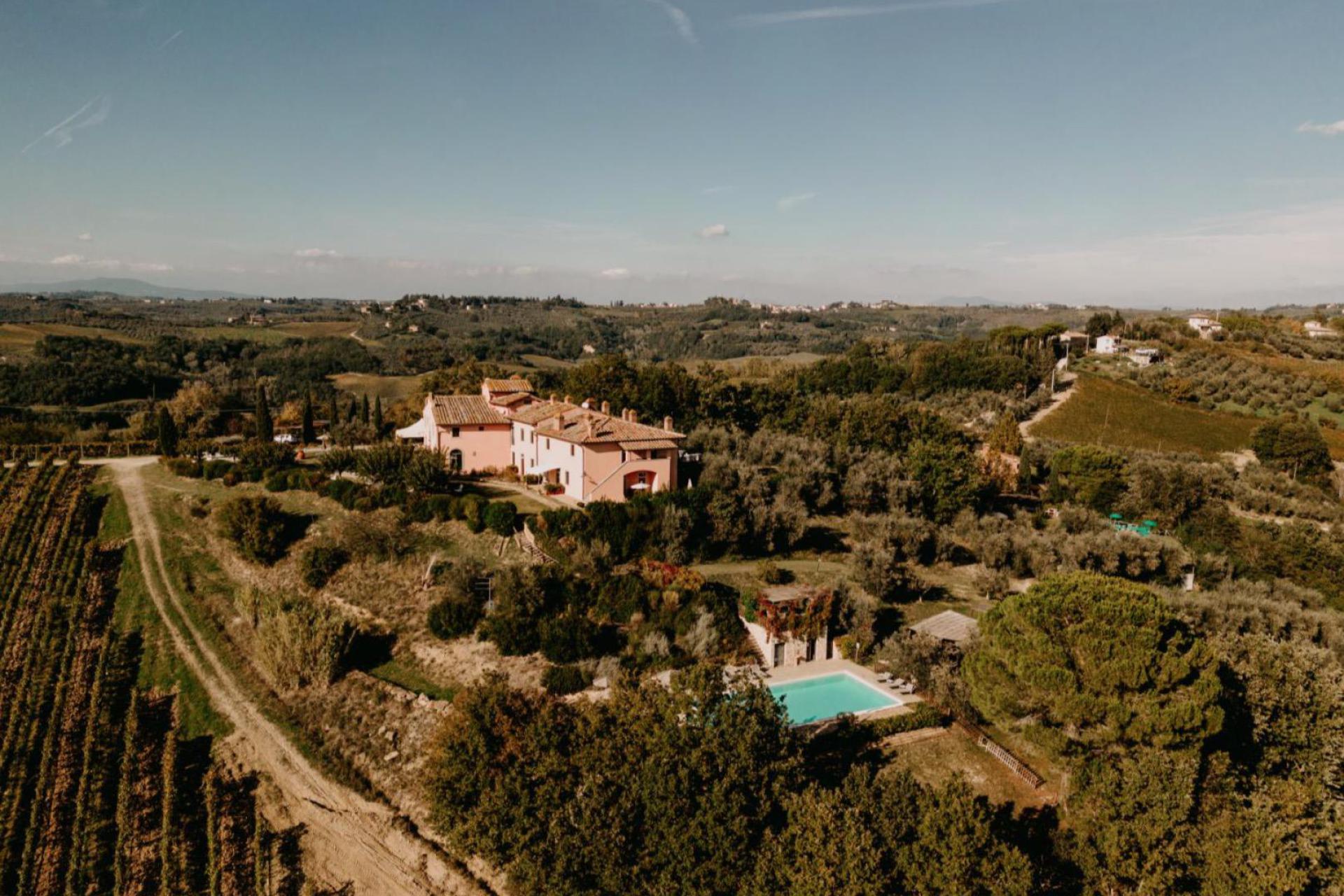 Agriturismo on a hilltop in the Chianti region