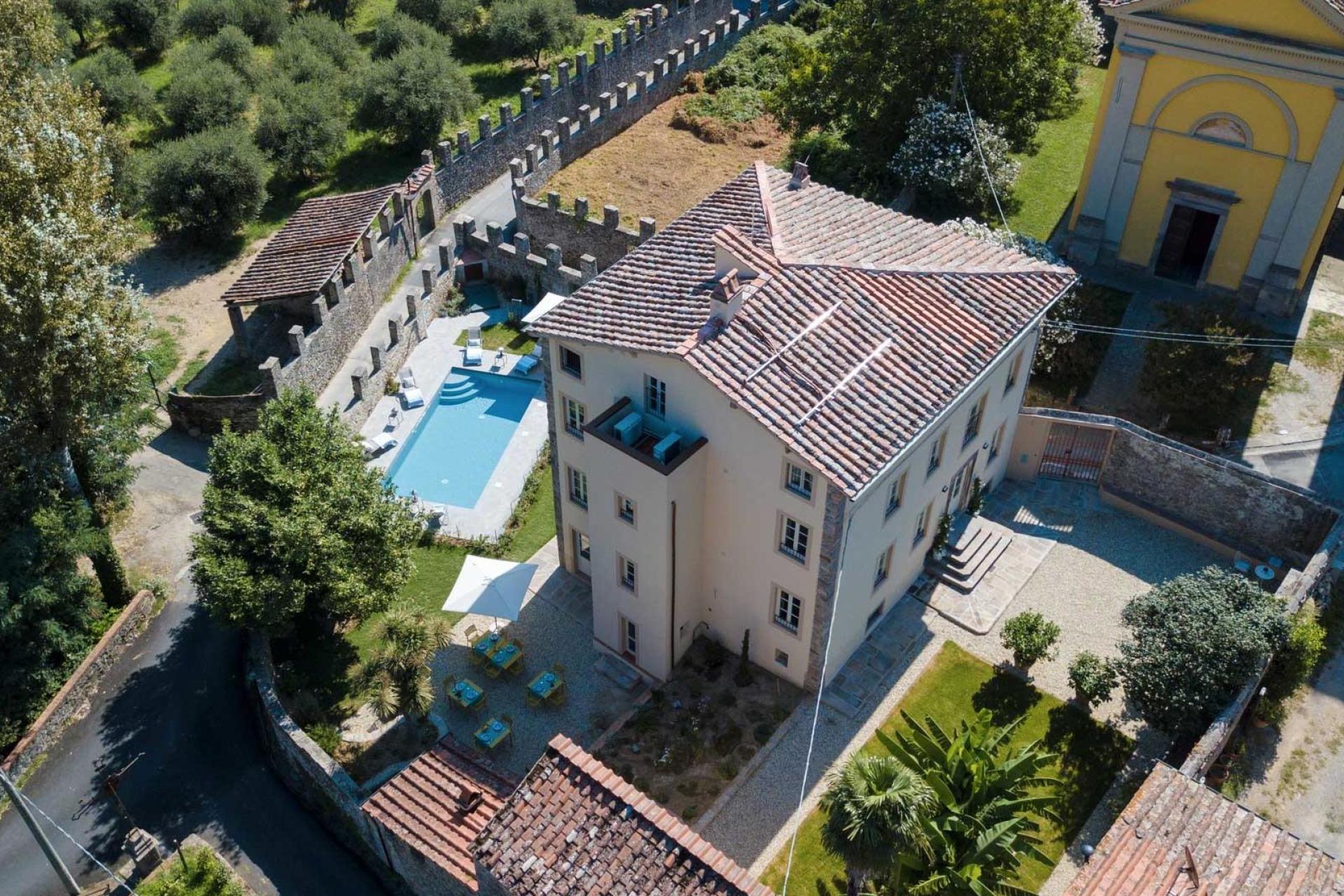 Romantic manor house in a village near Lucca