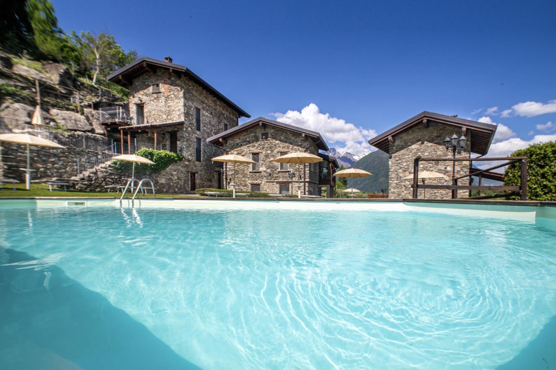 Characteristic agriturismo near Lake Como