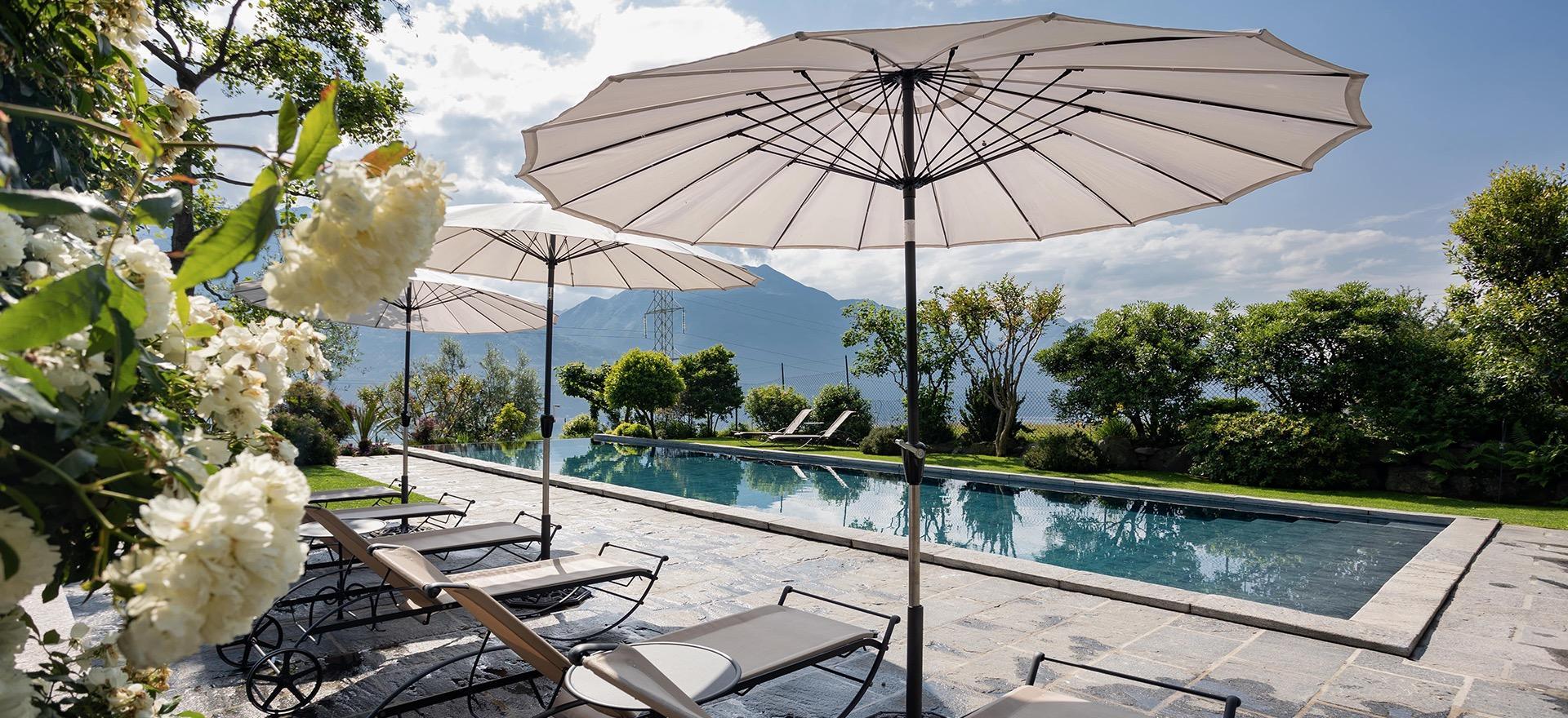Agriturismo Lake Como and Lake Garda Luxury agriturismo with pool overlooking Lake Como